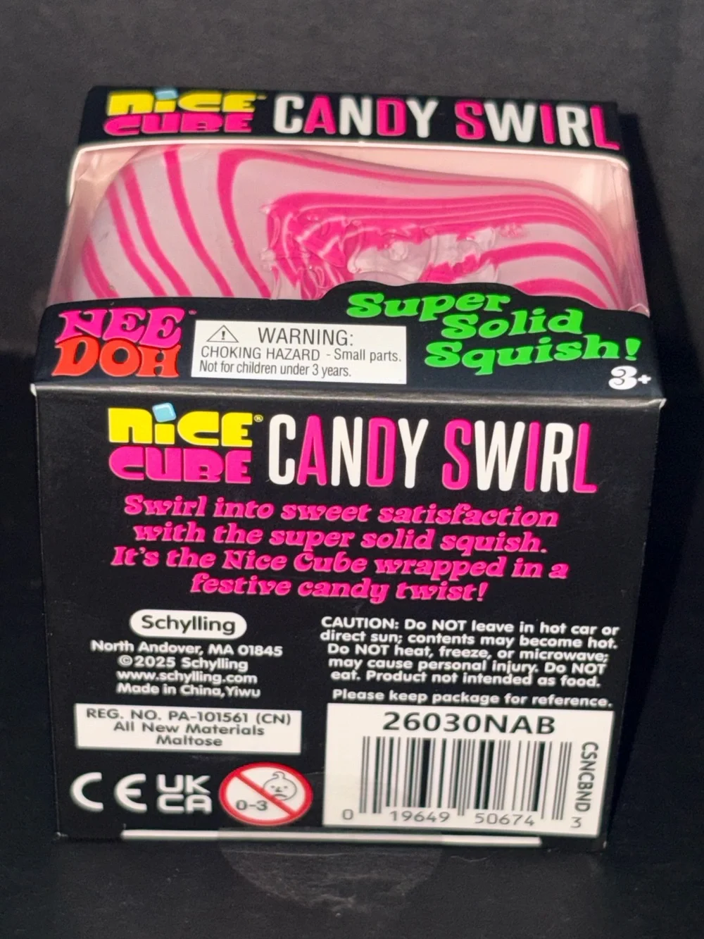 Needoh Nice Cube Candy Swirl - Pink